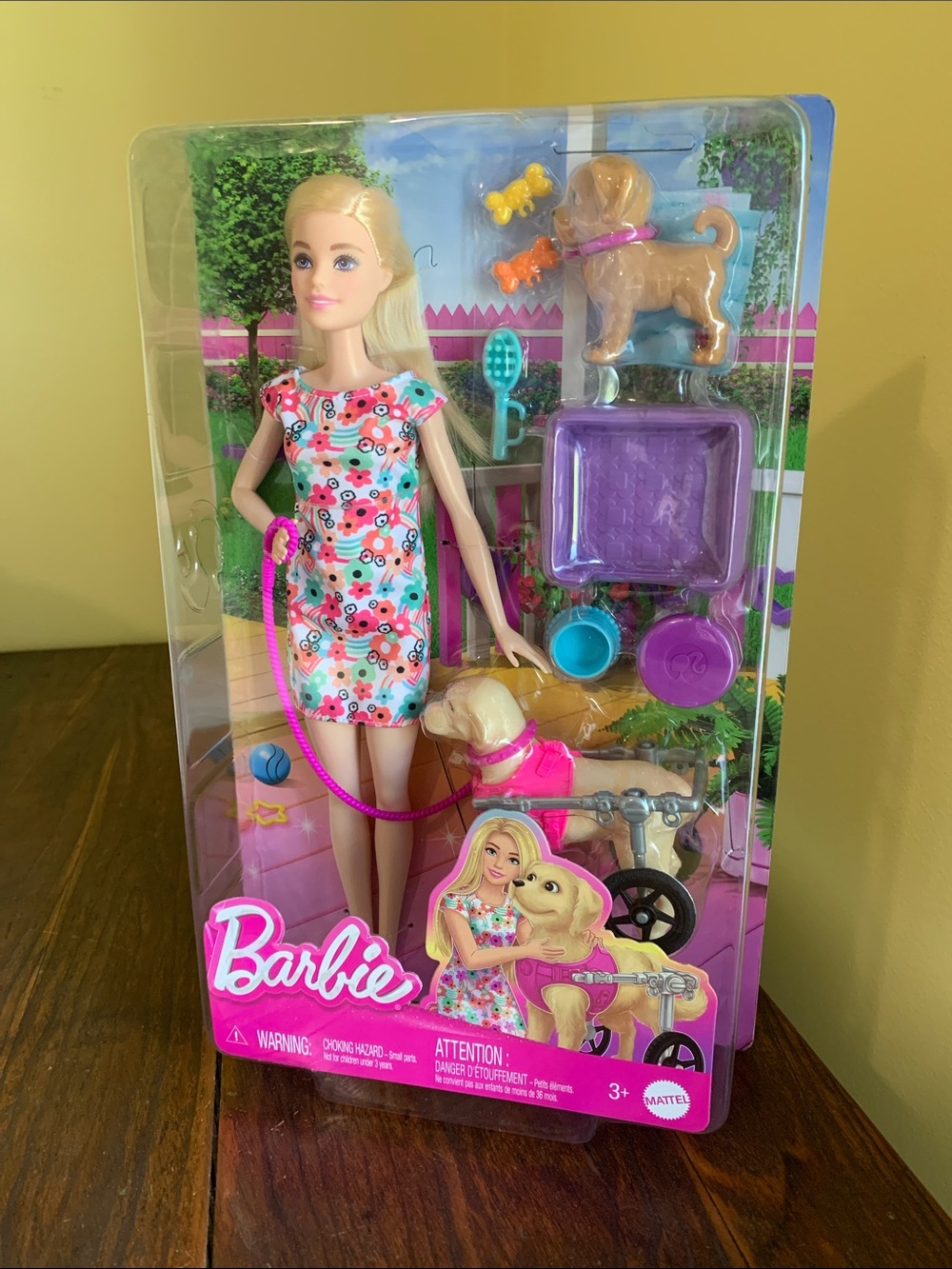 Barbie 2Dogs Dog w Disability Service Helper Rescue Love Pets NIB NRFB